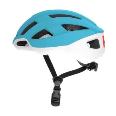 Imagem de UGPLM Capacete de bicicleta de bicicleta Capacete de bicicleta ajustável para homens Capacete de ciclismo leve com almofada interna removível para viajar de, Azul