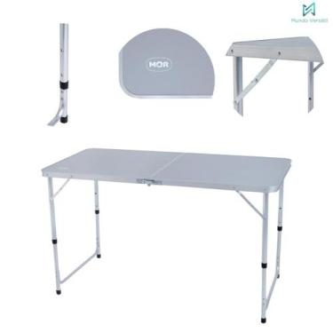 Imagem de Mesa Prática Dupla MOR  Regulável Com 3 Níveis De Altura