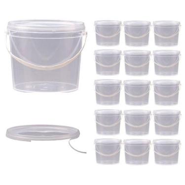 Imagem de Balde 1.8 Litros Transparente 15 Pçs - Nastripack
