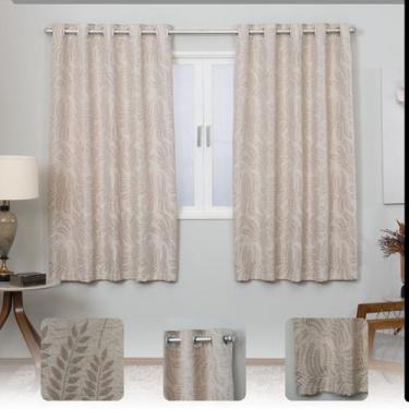 Imagem de Cortina para Janela 2,80x1,70 Jacar Sala e Quarto Premium - ENTROU COM