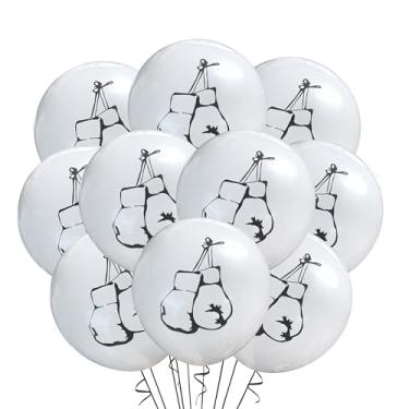 Imagem de Malayan Products Boxing Gloves Latex Balloons 12 Count, Birthday Party Decorations Event Supply, 12 Inch Standard Size, Boxer, Punching, fighting, Kickboxing, Fighting Ring