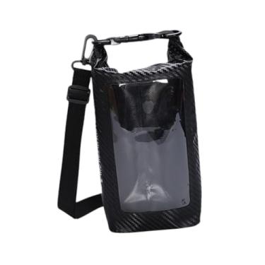Imagem de Bolsa de telefone à prova d'água bolsa seca bolsa de saco leve de saco de saco superior à prova d'água para viajar de viagem Pesca praia Trekking, Preto