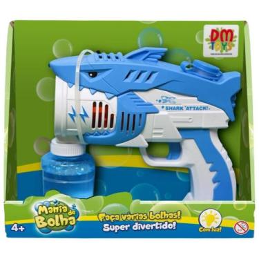 Imagem de Lançador Tubarão Megalodon com Luz Mania de Bolha de Sabão - DM TOYS