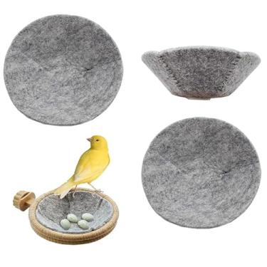 Imagem de LinaLife 4 peças Canary Finch Bird Nesting Feltro Pad 10 cm Tapete de Dormir Ninho de Pássaro Confortável Acessórios Dropshipping e Atacado