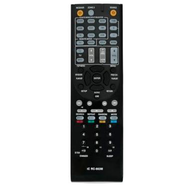 Imagem de RC-863M substitui o controle remoto de áudio e vídeo compatível com receptores Onkyo AV HT-R592, HTR592, HT-R2295, HTR2295, HT-S5600, HTS5600 Home Theater
