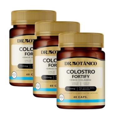 Imagem de KIT 03 UN COLOSTRO FORTIFY 700 MG 60 CAPSULAS - DR. BOTÂNICO