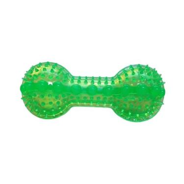 Imagem de Brinquedo Mordedor Halteres Com Dispenser Petisco Para Cachorros - Mim