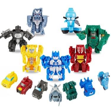 Imagem de Toy EDPOFUL Mini Car Robot 2 em 1, modelo 7 peças para meninos de 5 a 12 anos