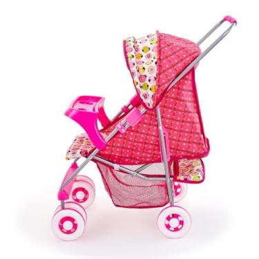 Imagem de Carrinho de Boneca Milano Joaninha com Bandeja Bebê Reborn