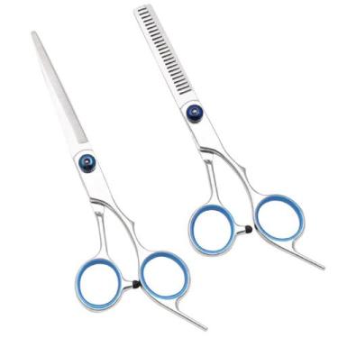 Imagem de Tesoura De Desbaste De Cabelo 6 Polegadas Em Aço Inoxidável Para Salão