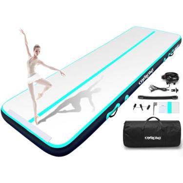 Imagem de Tapetes de Ginástica para Tumbling Infláveis Air Tumble Mats para Ginástica para Crianças 10/13/14 pés Tapete de Tumbling Track Ginástica Tumble Track Tapete de Água de Sopro