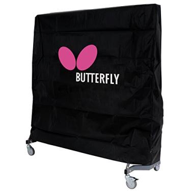 Imagem de Butterfly Capa de mesa impermeável para tênis de mesa – Proteja sua mesa de pingue-pongue – Adapta-se a mesas de tamanho regulamentado – para uso interno ou externo – Feita de nylon impermeável