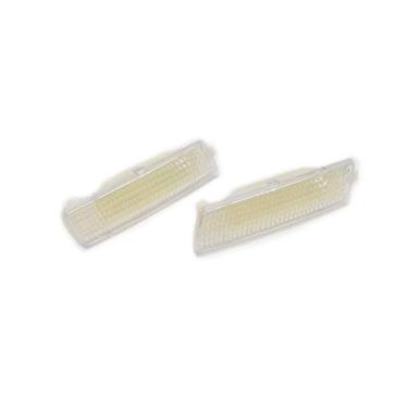 Imagem de Lente fumê clara/escura/âmbar/luz fumaça dianteira para-choque lateral marcador de luz refletor para-lama substituição para VW Golf MK6 Jetta Sportwagen (Clear)