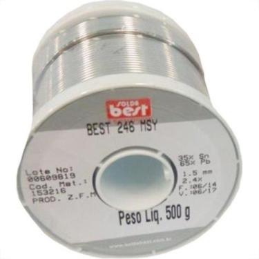 Imagem de Solda Best Carretel 1,5Mm Verde/Cinza 500G 153216