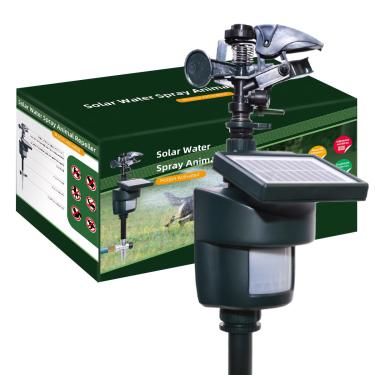 Imagem de [Atualizado em 2025] Aspersor Yardeen com sensor de movimento solar, pulverizador de água de jardim ajustável com estaca. Modo de dia e noite pode ser selecionado