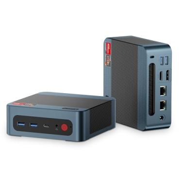 Imagem de BOSGAME Mini PC P3 Lite, Mini PC para jogos AMD Ryzen 7 6800H, RAM DDR5 de 24 GB, SSD NVMEe de 1 TB, Mini Desktop PC de tela tripla, Ethernet dupla de 2,5 G, Wi-Fi 6E, BT 5.2