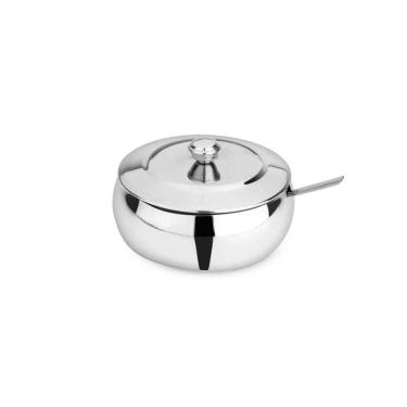 Imagem de Pote Farinheira Inox Colher Porta Farinha Restaurante 820ml