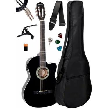 Imagem de Violão Giannini Start Sf-14 Ceq Bk + Capa E Acessórios