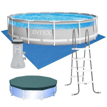 Imagem de Piscina Estrutural Circular Clearview Completa 12.706 Litros 220v Intex