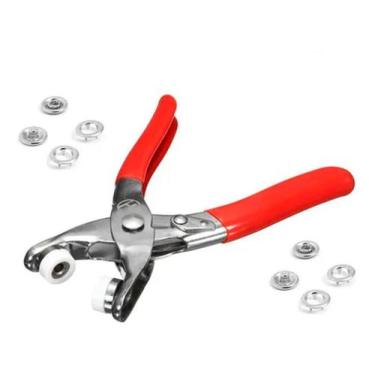 Imagem de Alicate Pregar Aplicar Botão Metal 35 Body Roupa Bebê Tictac - De Acor