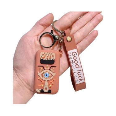 Imagem de Chaveiro Esmaltado De Silicone Vintage Zeldas Wild Breath Sheikah Eye 