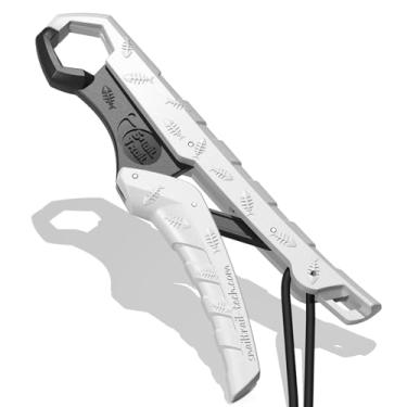 Imagem de SNAIL TRAIL Pegador flutuante de peixe de 19 cm/23 cm, garra de pesca, alicate de boca de peixe-gato, suporte de robalo pescado, grampo de gancho de balança digital, ferramenta de aderência labial de