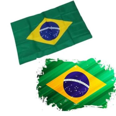 Imagem de 1 Bandeira Do Brasil Média Em Nylon 90 X 60 Resistente - bandeira bras
