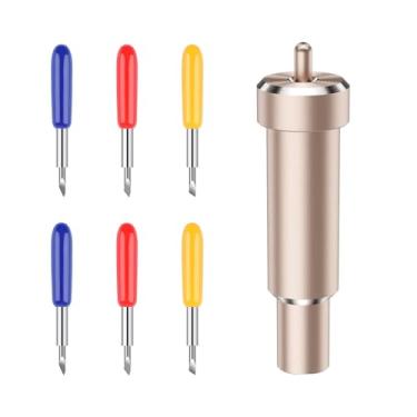 Imagem de Briartw Kit de lâminas de corte de metal 30/45/60° para fabricante/fabricante 3/Explore Air 2/ Explore 3 lâminas de ponto profundo substituíveis em máquinas e lâmina de ponta fina DIY Craft-1