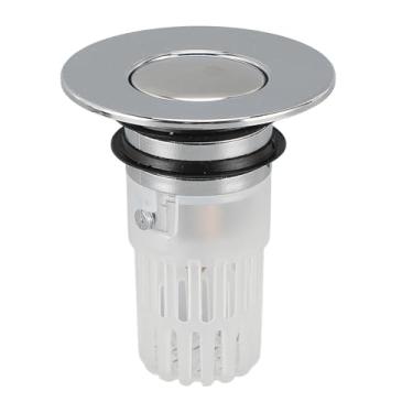 Imagem de AYNEFY Filtro de Drenagem da Pia do Banheiro Com Malha Destacável Cesta de Cobre Pop Up Captador de Cabelo Rolha