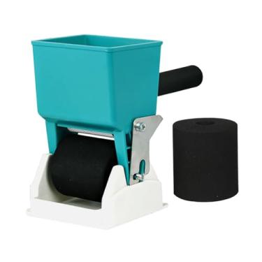 Imagem de ＡＷＨＡＯ Rolo aplicador de cola, faça você mesmo, portátil, com balde de tinta e interruptor de controle para carpintaria, trabalho em madeira e couro, 3 Polegadas