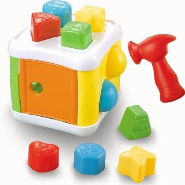 Imagem de Brinquedo Educativo Cubo Encaixa Elementos 12 Peças - BENE CASA
