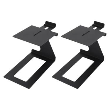 Imagem de Asixxsix Suporte Para Alto-Falante De Mesa, Monitor De Estúdio Inclinado Em Cantiléver Até 15° Com Almofadas EVA Antivibração, Capacidade De Carga De 22 Libras Suporte Metálico