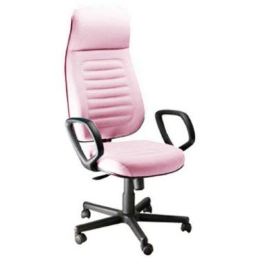 Imagem de Cadeira Presidente Com Espaldar Alto Linha Blenda Rosa - DESIGN OFFICE