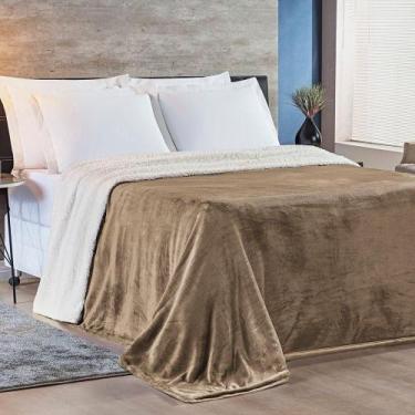 Imagem de Cobertor King Alaska Dupla Face Sherpa-mantinha - Caqui - BIA ENXOVAIS