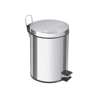 Imagem de Lixeira Inox com Pedal Tramontina Brasil Balde Interno 3 L, Inox