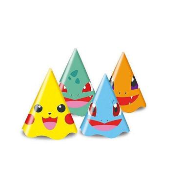 Imagem de Chapéu De Aniversário Pocket Monsters - 8 Un