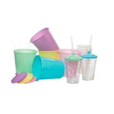 Imagem de 35 Kit Cineminha Balde 1lt + Copo Twister 400ml (Multicolorido)