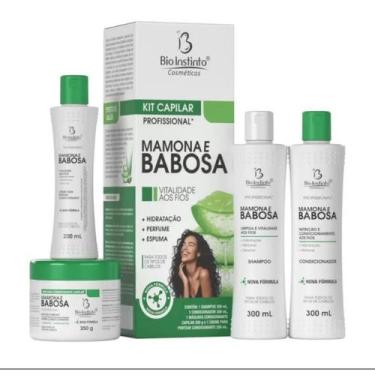 Imagem de Kit Tratamento Capilar Mamona e Babosa c/4 Itens - BioInstinto