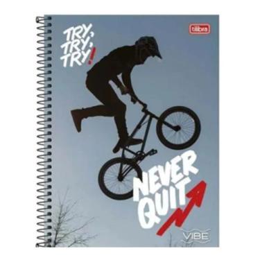 Imagem de Caderno De 10 Materias Vibe Masculino 160fls Capas Sortidas - Tilibra