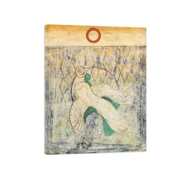 Imagem de Abstrato lona wall art pinturas famosas-Untitled 2-Pôster e impressões para decoração casa sala de estar 60x80cm24x31in Sem Moldura