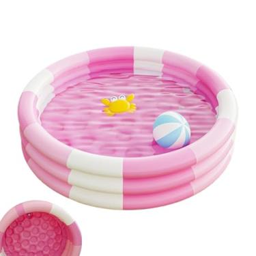 Imagem de Piscina Inflável Para Crianças | Piscina de Quintal para Crianças,Brinquedo de Água com Almofada de Natação Para Diversão em Família em Casa Quintal Acampamento Pátio Interior e Exterior