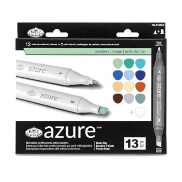 Imagem de Royal Brush Conjunto de marcadores Azure (13 por pacote), cores à beira-mar