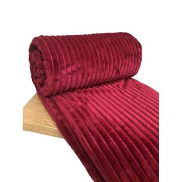 Imagem de Cobertor Manta Glamour Com Sherpa Lã De Carneiro Casal Dupla Face 1,80 x 2,20 Super Macia,cobertor casal grosso(Vinho)