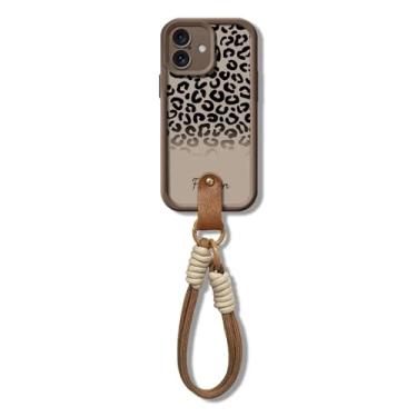 Imagem de YOGISU Capa de celular com cordão de corrente e alça de mão de leopardo para iPhone 15Pro Max (para iPhone 15Pro Max/J22-PKSS-Café)