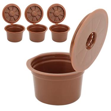 Imagem de Eujgoov Design à Prova de Vazamentos, Filtração Eficiente, Copo de Filtro de café Econômico, Filtro de Cápsula de café Reutilizável, Copo de de Plástico, Máquina de Ecológica