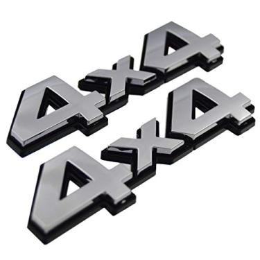Imagem de PartsTo Emblema de decalque 4x4 com adesivo para Toyota Tacoma Hilux Tundra SUV Truck Tailgate Fender