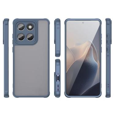 Imagem de Capa compatível com Motorola Edge 60, compatível com Motorola Edge 60 capa protetora antiqueda e absorção de choque, azul