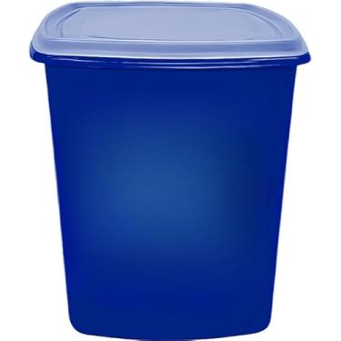 Imagem de Porta Ração 6 litros Pote para Ração de Cães e Gatos(Cachorro Azul,1 unidade)