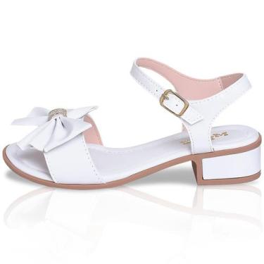 Imagem de Sandália Feminina Salto Baixo Confortável Infanto Juvenil e Adulta Laç