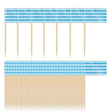 Imagem de Palitos Com Bandeiras | Mini Bandeiras Em Palito Dupla Face,Decoracoes De Palito De Comida Bavara 100 Unidades Para Cozinha Jantar Aperitivos Charcuterie